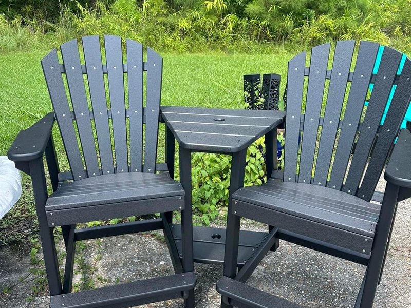 Poly lumber outdoor furniture